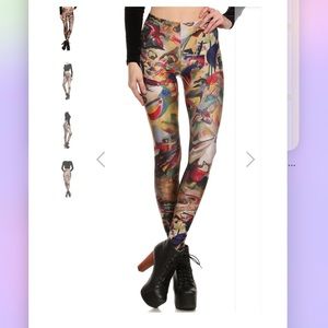 Poprageous Kandinsky Leggings (BlackMilk Quality) sz Medium